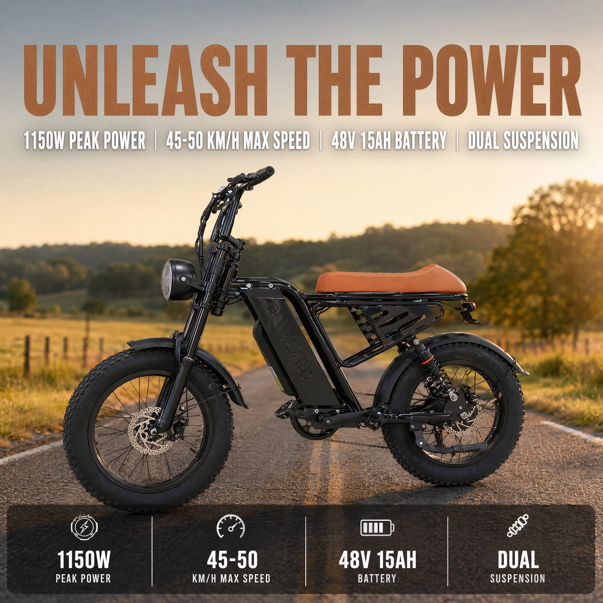 M4 Electric Bike|1150W motor|48V 15Ah|40-50KM|28Mph