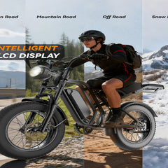 SU8 Electric ebike |1500W motor |48V15Ah|TopSpeed 30+ MPH | Range 40+ Miles|20*4.0inch