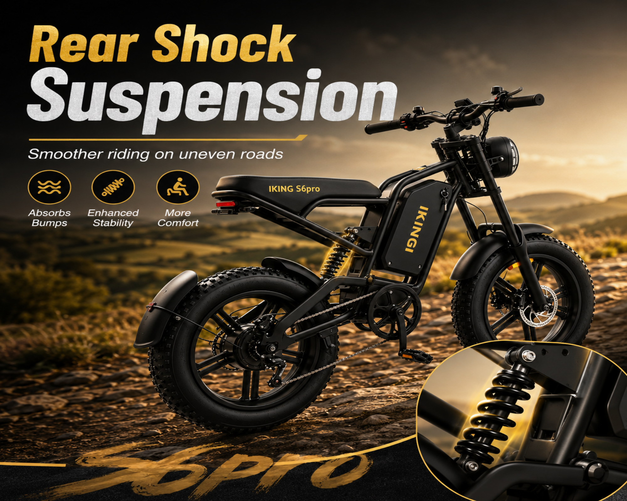 216 Mountain E-Bikes|1500W motor|60V 22Ah|35KM|15.5Mph|2.0×4.0inch|50miles