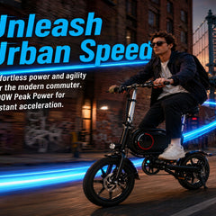P14 Electric Bike|700W motor|36V 7.5Ah|35KM|15.5Mph|14inch|21.7miles