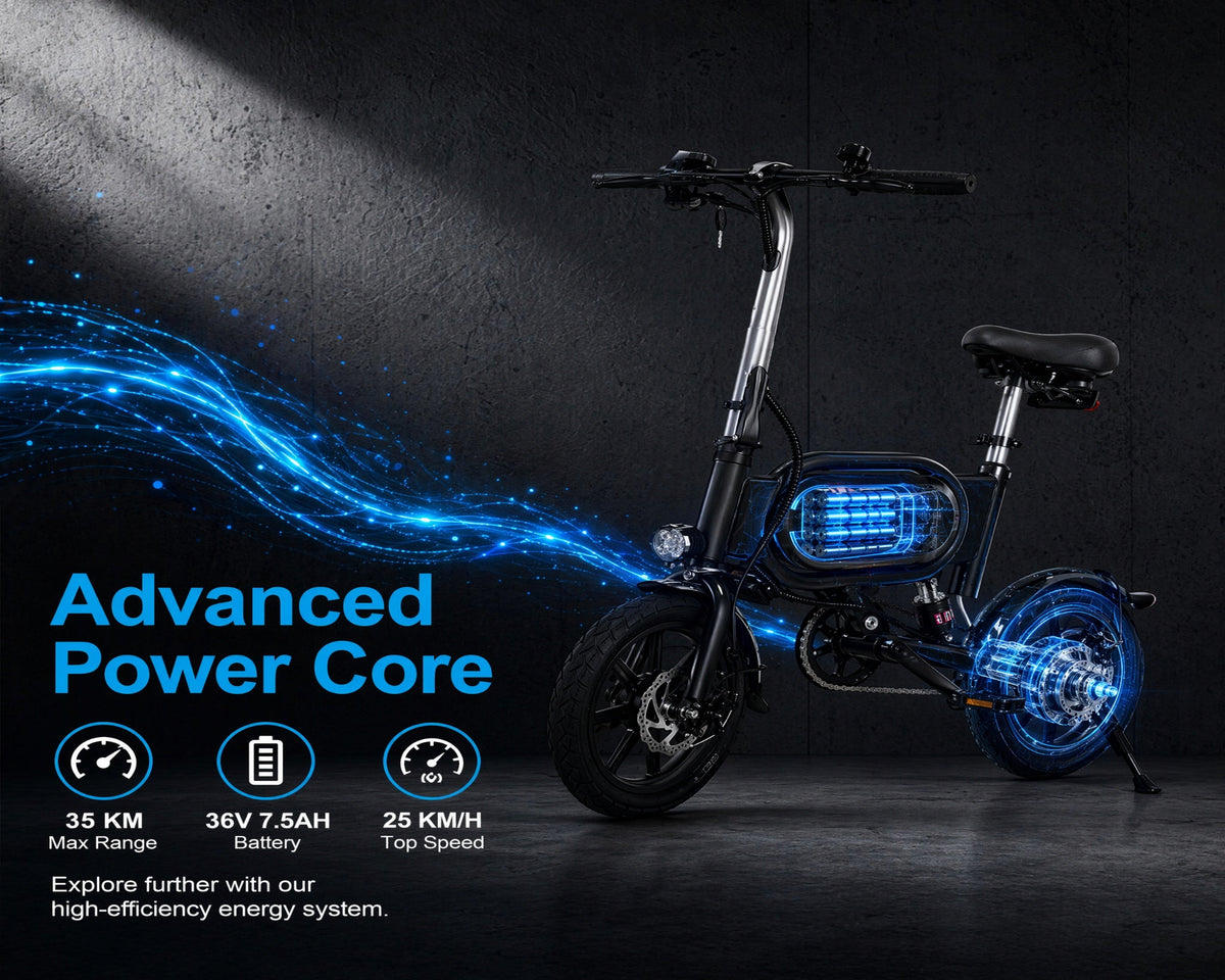 P14 Electric Bike|700W motor|36V 7.5Ah|35KM|15.5Mph|14inch|21.7miles