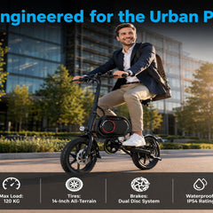P14 Electric Bike|700W motor|36V 7.5Ah|35KM|15.5Mph|14inch|21.7miles
