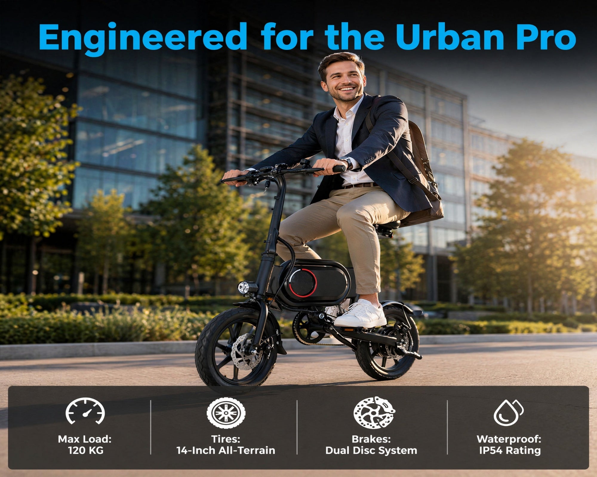 P14 Electric Bike|700W motor|36V 7.5Ah|35KM|15.5Mph|14inch|21.7miles