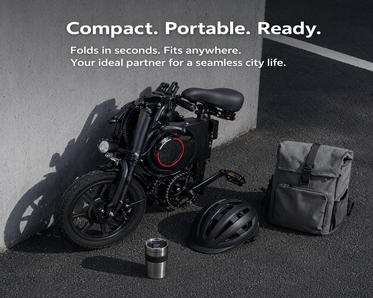 P14 Electric Bike|700W motor|36V 7.5Ah|35KM|15.5Mph|14inch|21.7miles