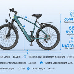 GT300-26 Electric Bicycle | 26-inch Electric Bicycle | 400W motor|  36V 10Ah | 7-speed Shimano