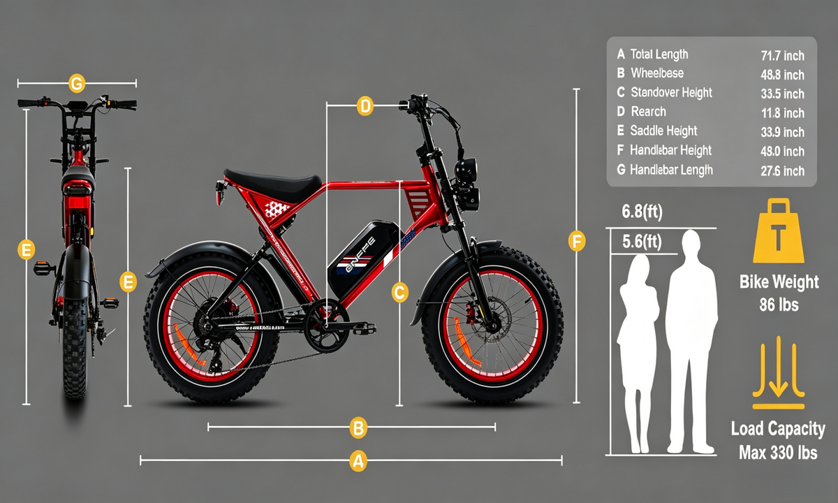 ES2S Electric Fat-Tire E-Bike|1500W motor|48V 22.5AH|100Miles|32MPH|29inch*4.0