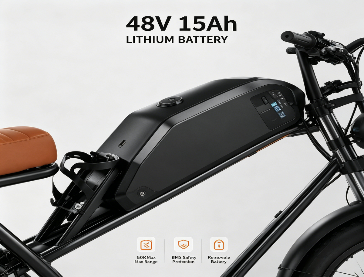 M2 Electric Bicycle |1500W motor |48V 15Ah |2.0×4.0inch|50KM