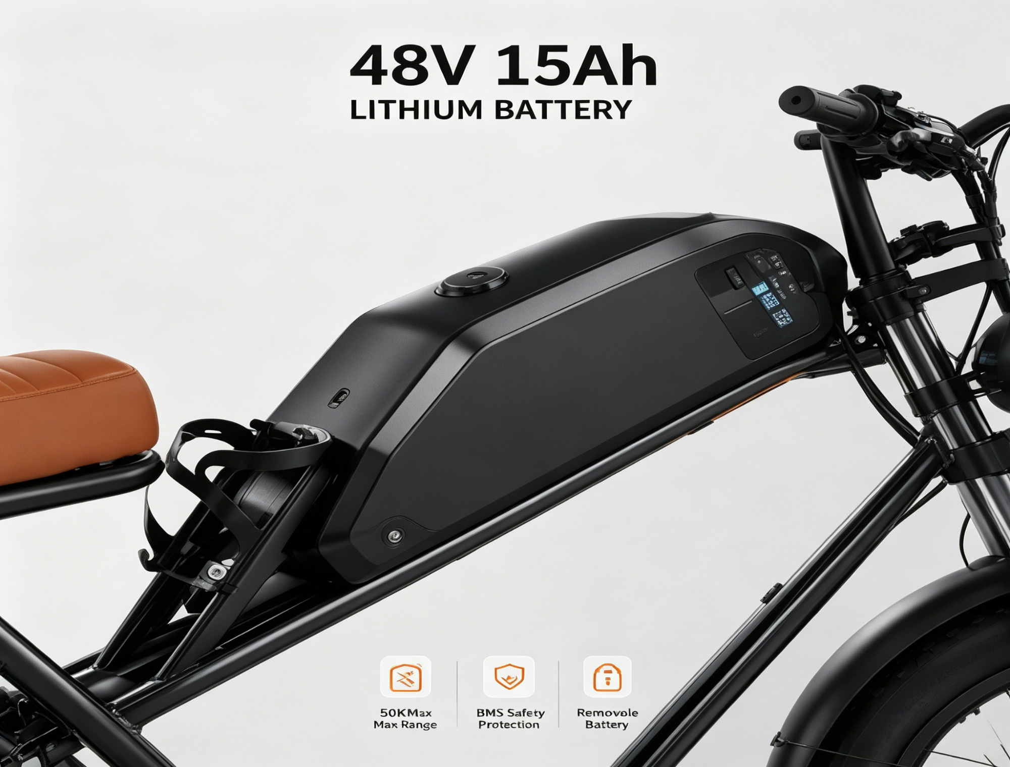 M2 Electric Bicycle |1500W motor |48V 15Ah |2.0×4.0inch|50KM