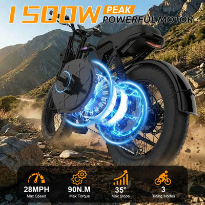 UM1 1500W power 48V 20Ah  28MPH