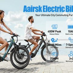 GT300-26 Electric Bicycle | 26-inch Electric Bicycle | 400W motor|  36V 10Ah | 7-speed Shimano