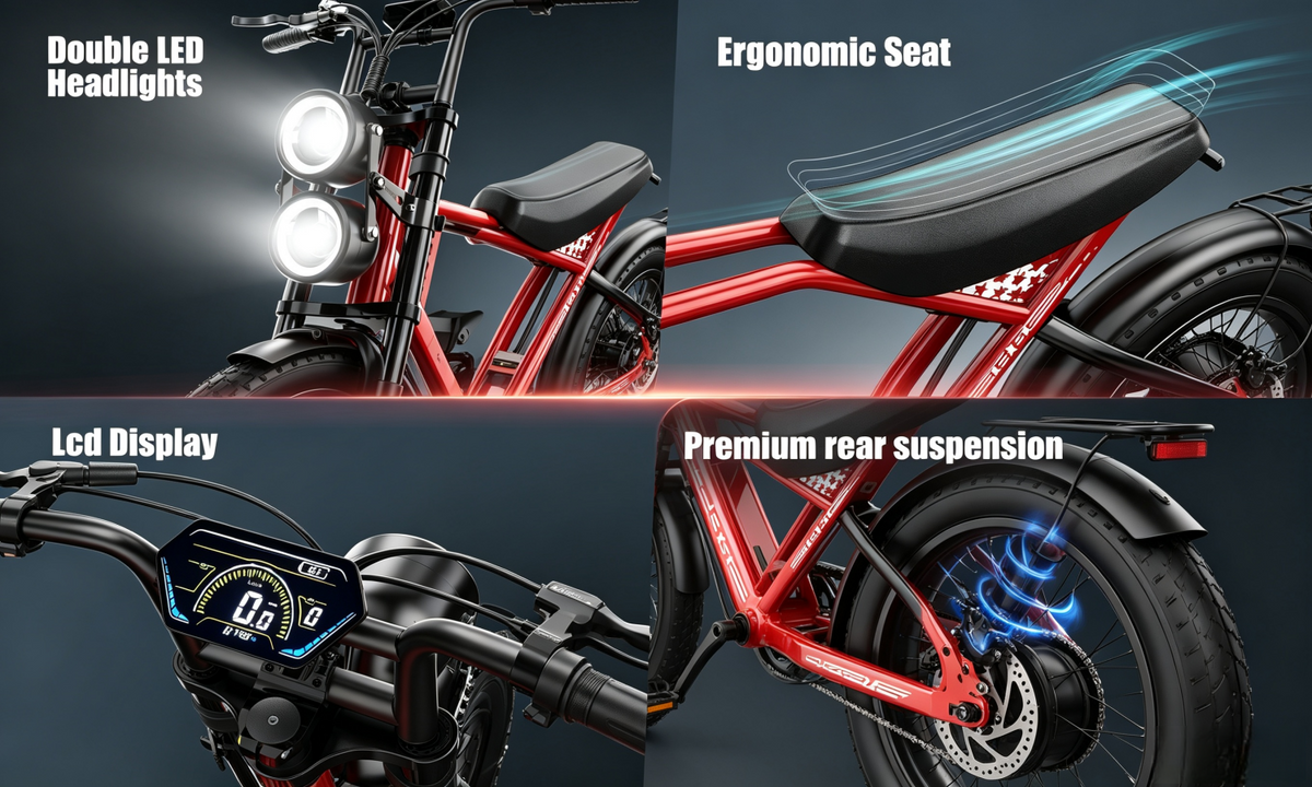 ES2S Electric Fat-Tire E-Bike|1500W motor|48V 22.5AH|100Miles|32MPH|29inch*4.0