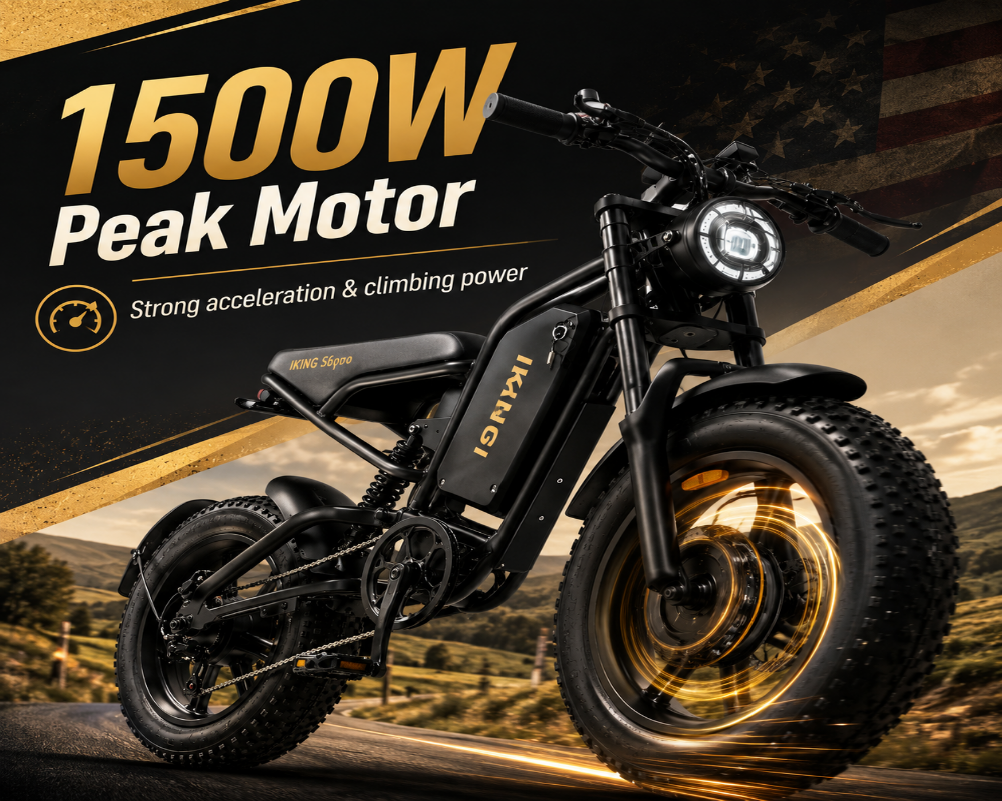 216 Mountain E-Bikes|1500W motor|60V 22Ah|35KM|15.5Mph|2.0×4.0inch|50miles