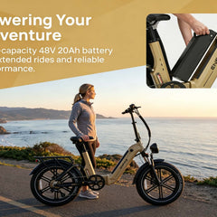 EF1 Folding E-Bikes |750W motor|  48V/22.5AH | 32 Mph