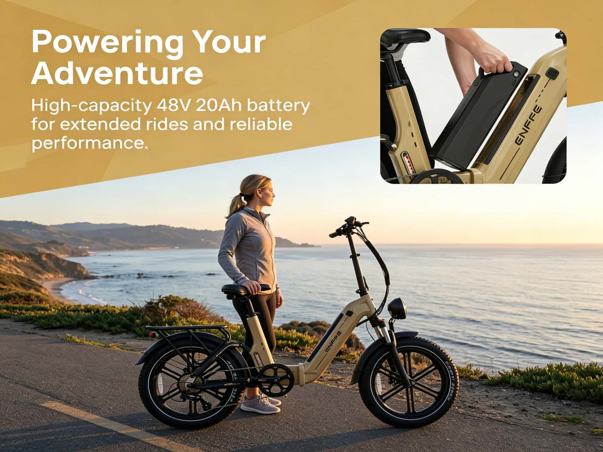 EF1 Folding E-Bikes |750W motor|  48V/22.5AH | 32 Mph