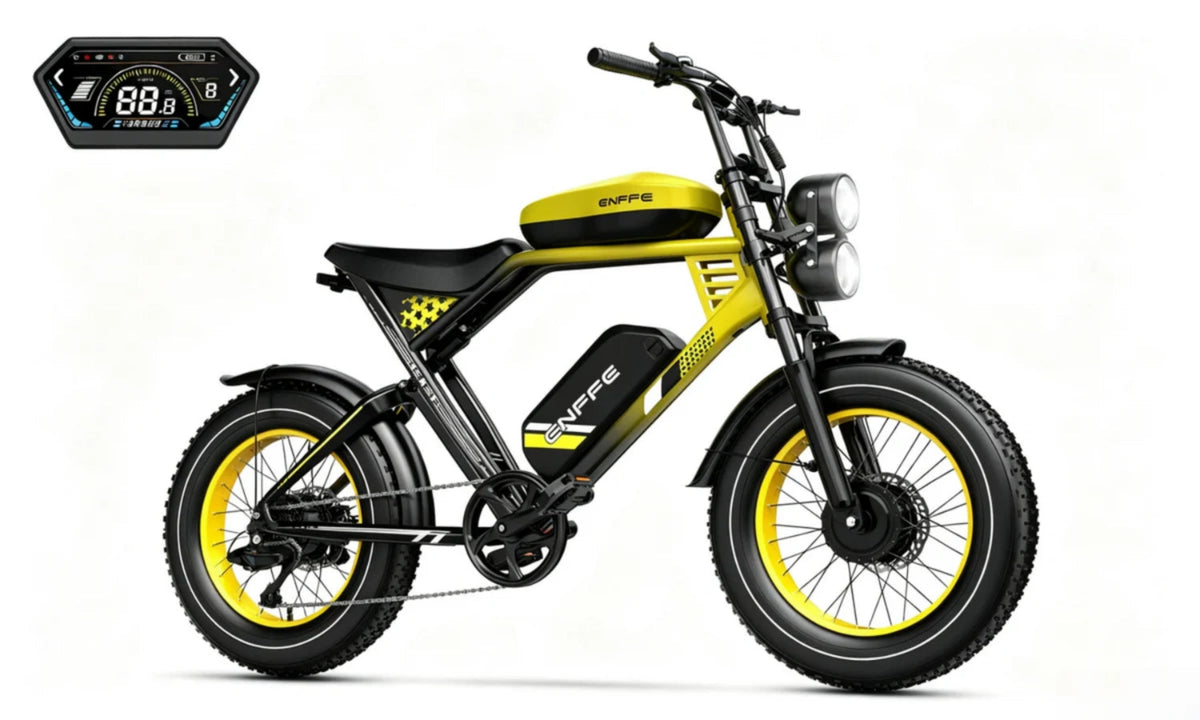 ES2D Electric Fat-Tire E-Bike |1500W*2 motor|48V 45Ah|32Mph|200Miles|20*4.0 inch