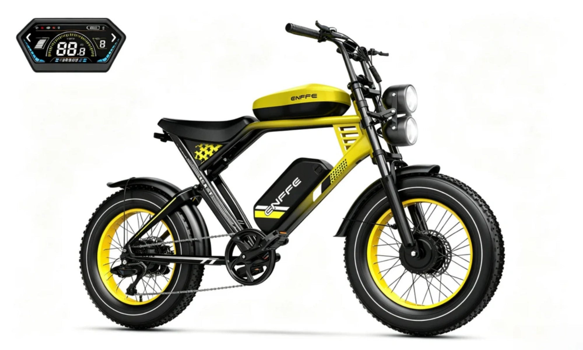 ES2D Electric Fat-Tire E-Bike |1500W*2 motor|48V 45Ah|32Mph|200Miles|20*4.0 inch