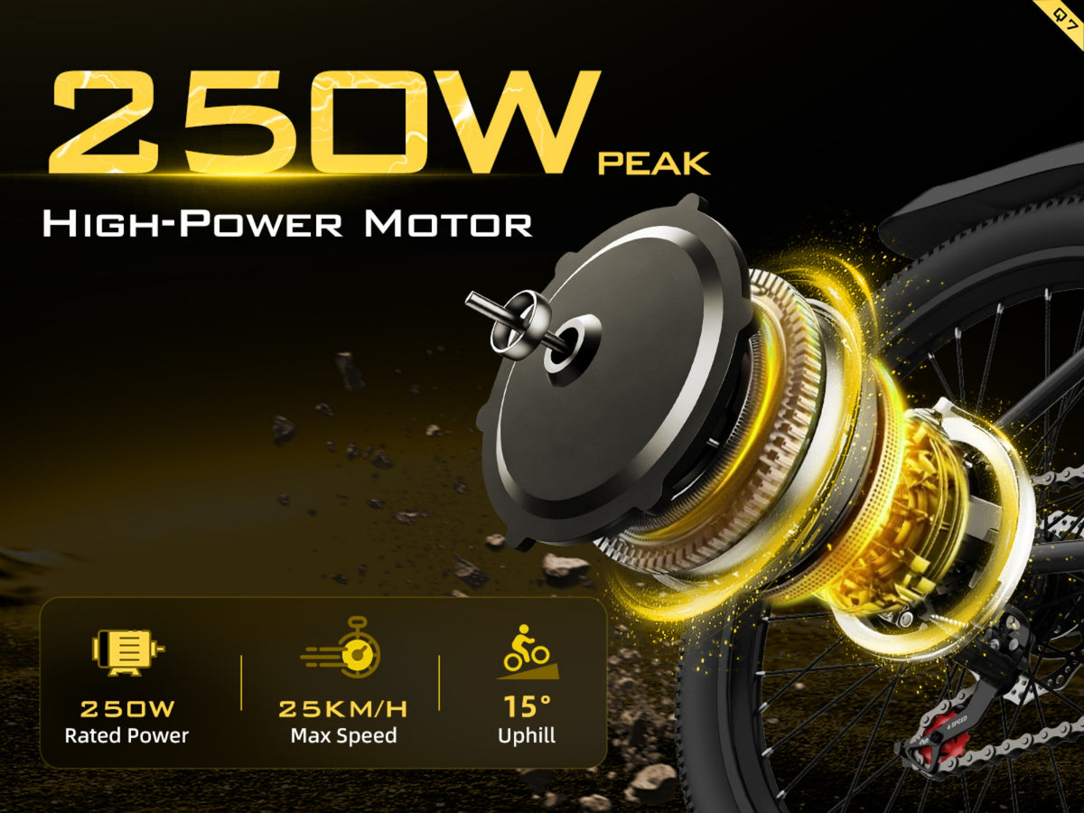 Q7 Electric Bicycle | 400W | 36V 10Ah | 7-speed Shimano