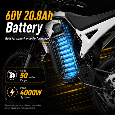 EDB001 Pro 4,000W  Electric Dirt Bike