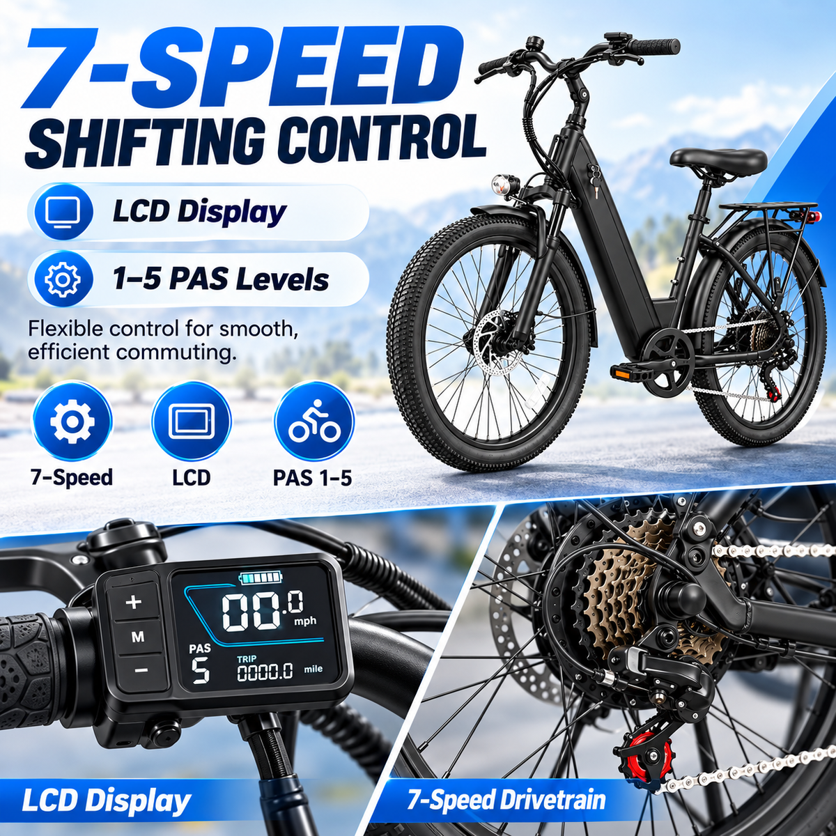 SU7 350W Electric Bike for Adults
