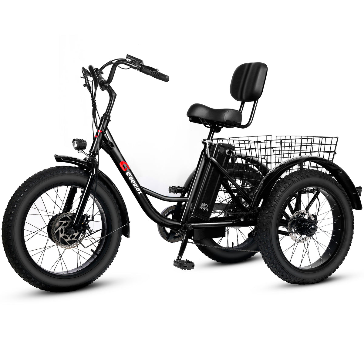 Non-Folding Electric Tricycle Bicycle|350W motor |48V 15.6AH|20inch|25km/h|28-35miles|20MPH