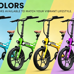 EF2 Folding E-Bikes|750W motor|36V 9AH|30-50KM|20MPH|16inch*2.5