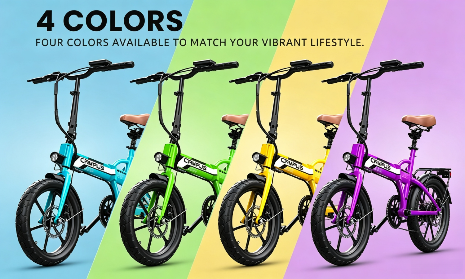 EF2 Folding E-Bikes|750W motor|36V 9AH|30-50KM|20MPH|16inch*2.5