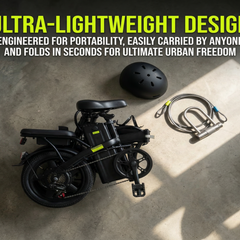 S6 Folding E-Bikes|400w motor|48V 15Ah|22mph|20miles|14inch