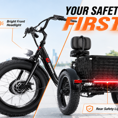 Folding Electric Tricycle Bicycle|500W motor |36V 15Ah |20inch|35-45miles|20MPH