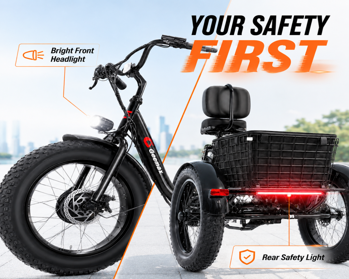 Folding Electric Tricycle Bicycle|500W motor |36V 15Ah |20inch|35-45miles|20MPH