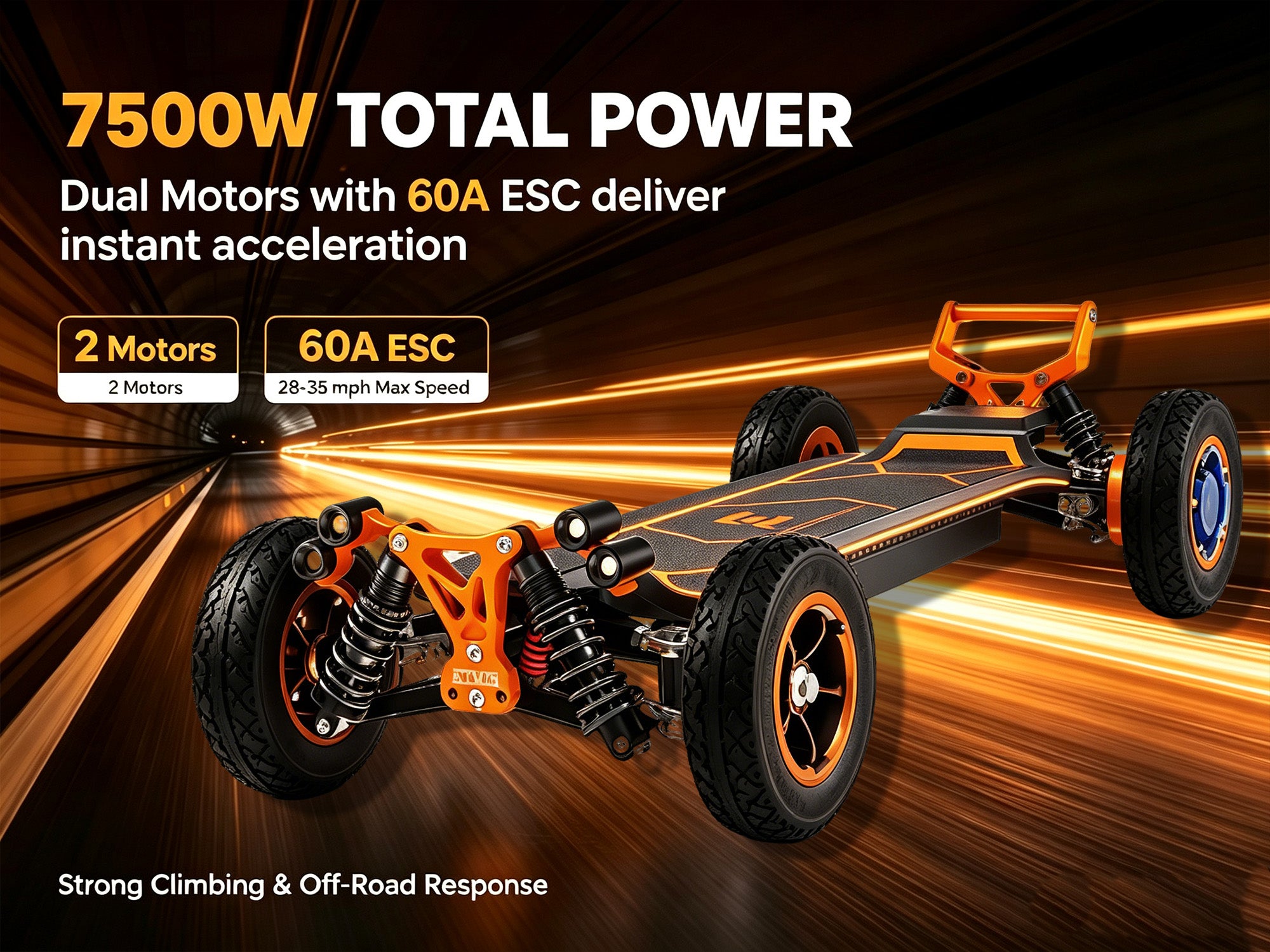 M24 Electric scooter |7500W motor|25-30miles|28-35mph|43in x 18in x 11inch