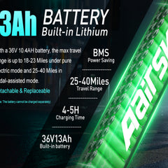 GT900-24 Electric Bicycle |748W motor |36V 13Ah |60-70inch|22KMPH|40miles