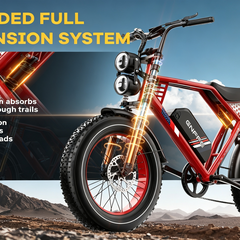 ES2S Electric Fat-Tire E-Bike|1500W motor|48V 22.5AH|100Miles|32MPH|29inch*4.0