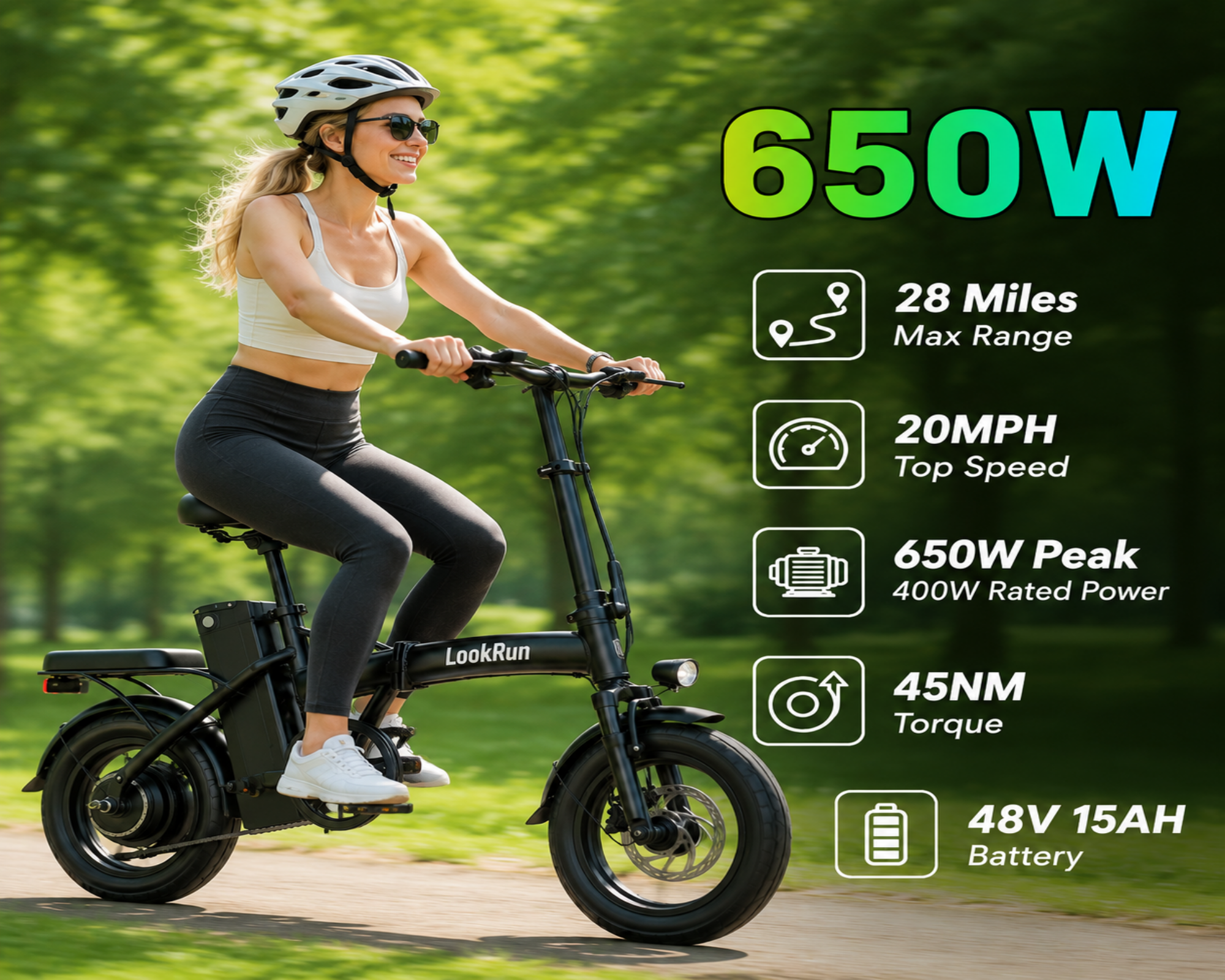 G11| 650W motor| 48V 15Ah|10*4.0inch|20MPH|40miles