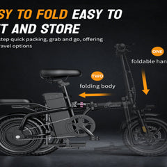 E10 Folding E-Bikes|650W motor|20MPH|14Inch|48V15AH|25-32miles