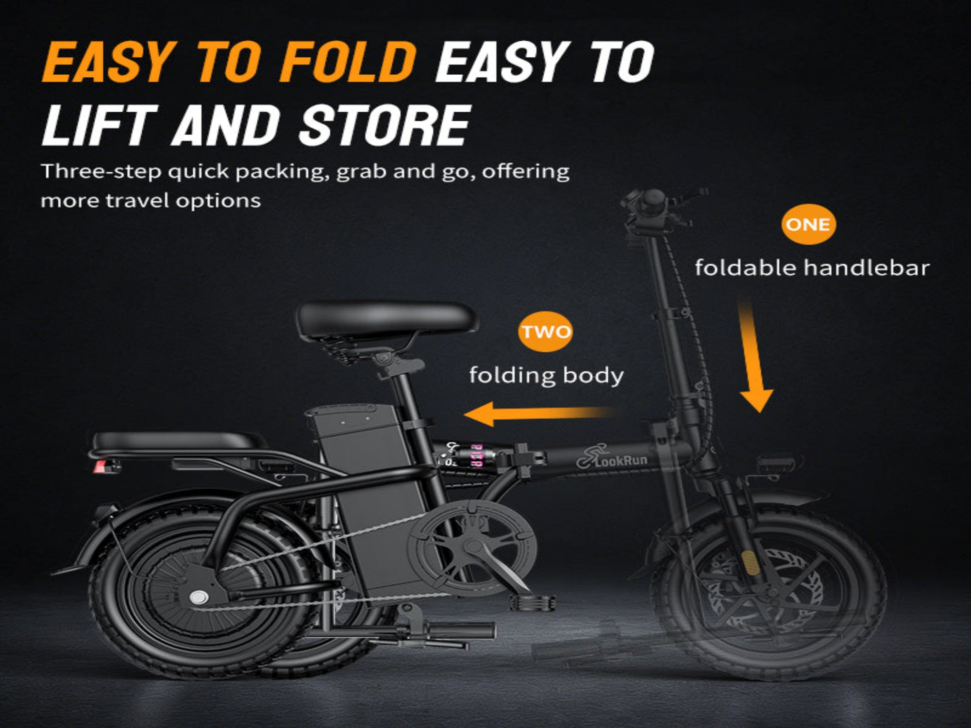 E10 Folding E-Bikes|650W motor|20MPH|14Inch|48V15AH|25-32miles