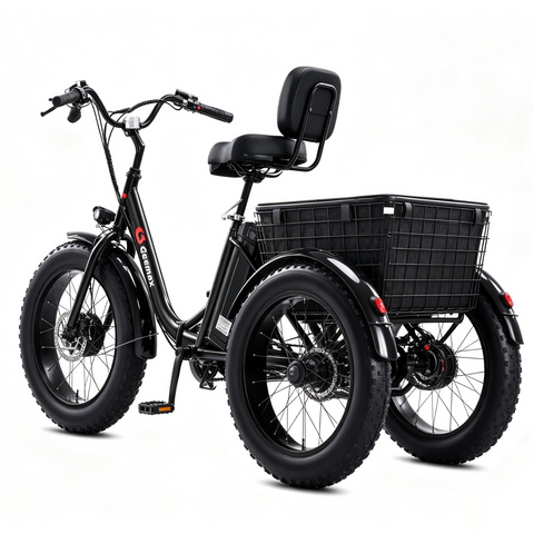 Folding Electric Tricycle Bicycle|500W motor |36V 15Ah |20inch|35-45miles|20MPH