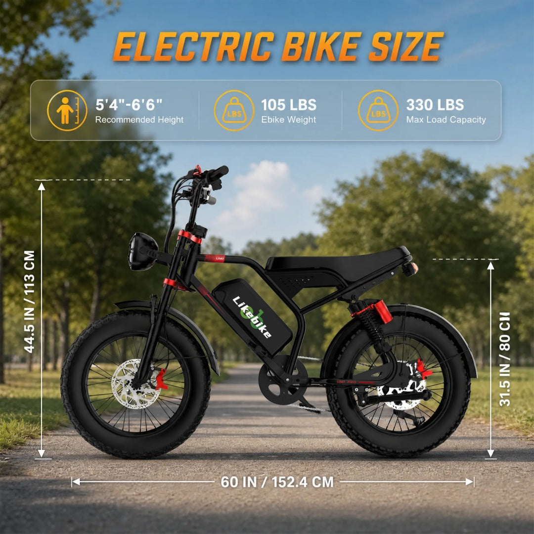 UM1PRO 2000W power 48V 23Ah 34MPH