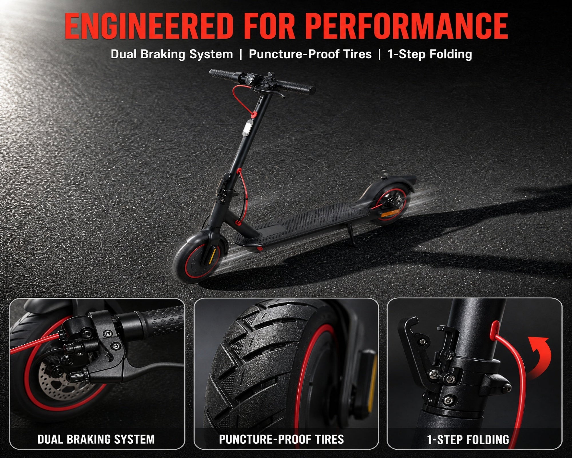 527 Electric Scooters|700W motor|36V 7.5AH|15.5Mph|19miles |8.5inch