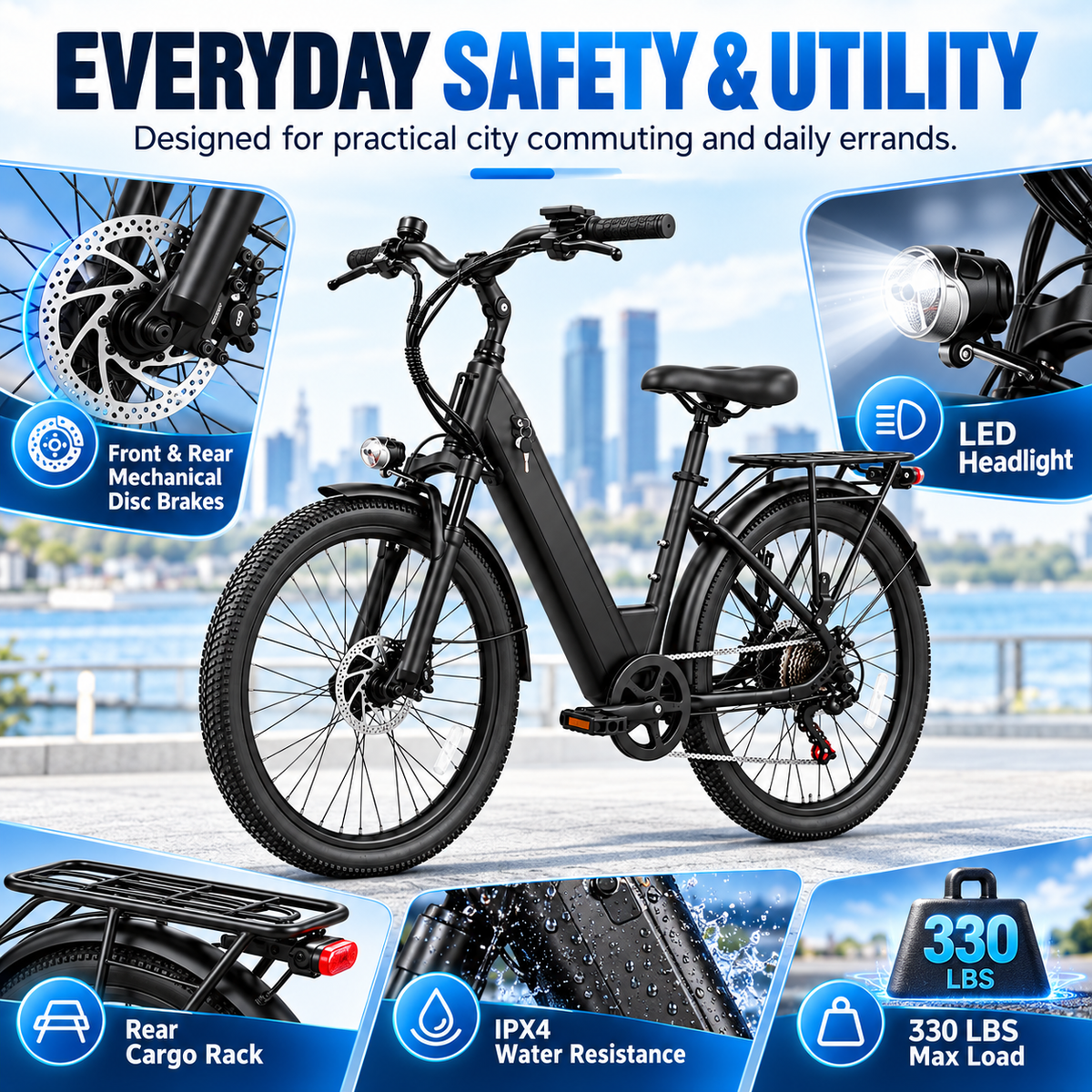 SU7 350W Electric Bike for Adults