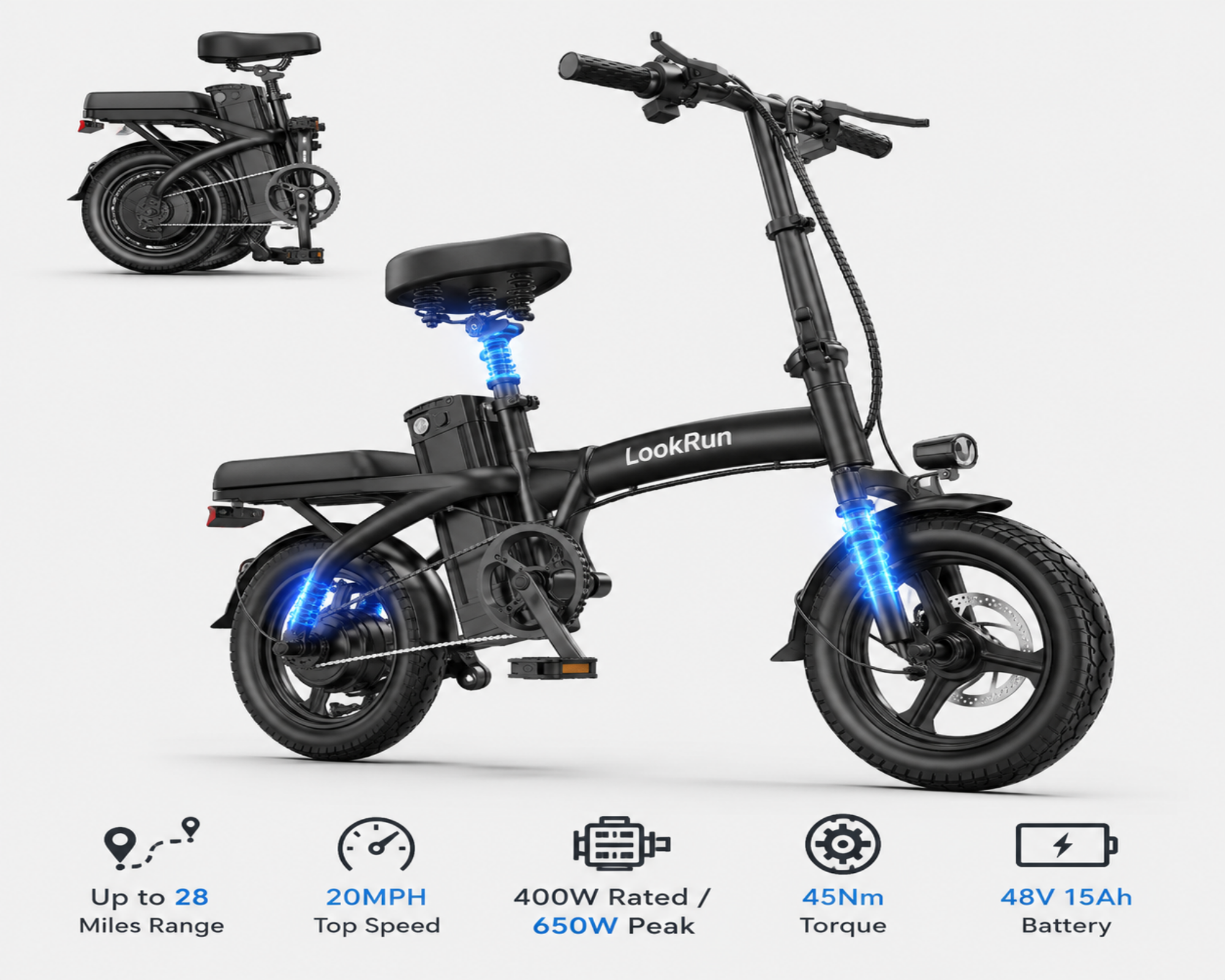 G11| 650W motor| 48V 15Ah|10*4.0inch|20MPH|40miles
