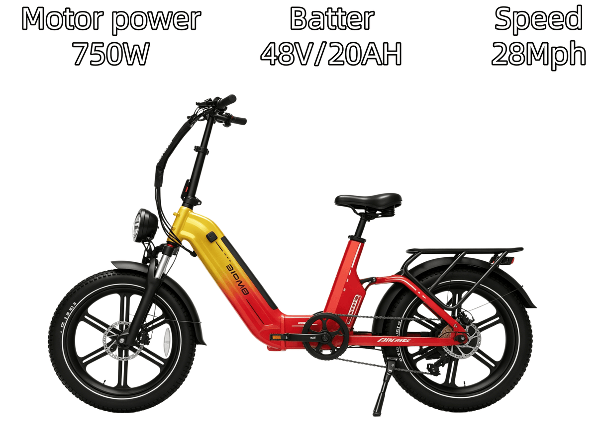 EF1 Folding E-Bikes |750W motor|  48V/22.5AH | 32 Mph