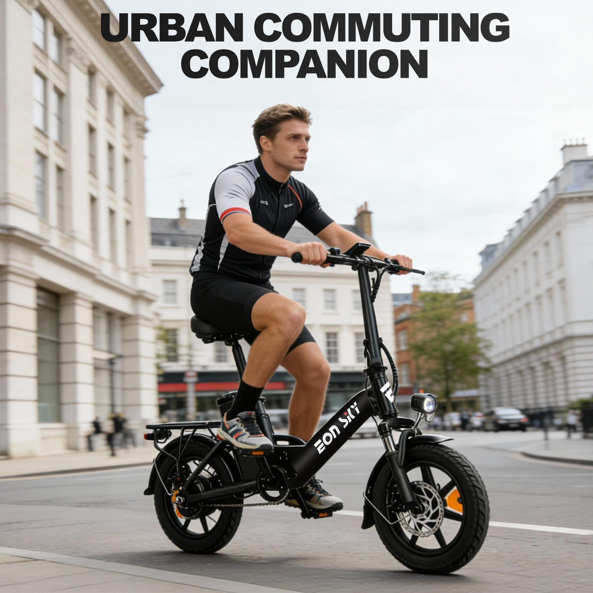 E14 Folding E-Bikes| 36V 10.4Ah | 25-35KM | 14*2.5 inch | 20.8KG | Front and rear disc brakes | Front shock absorber