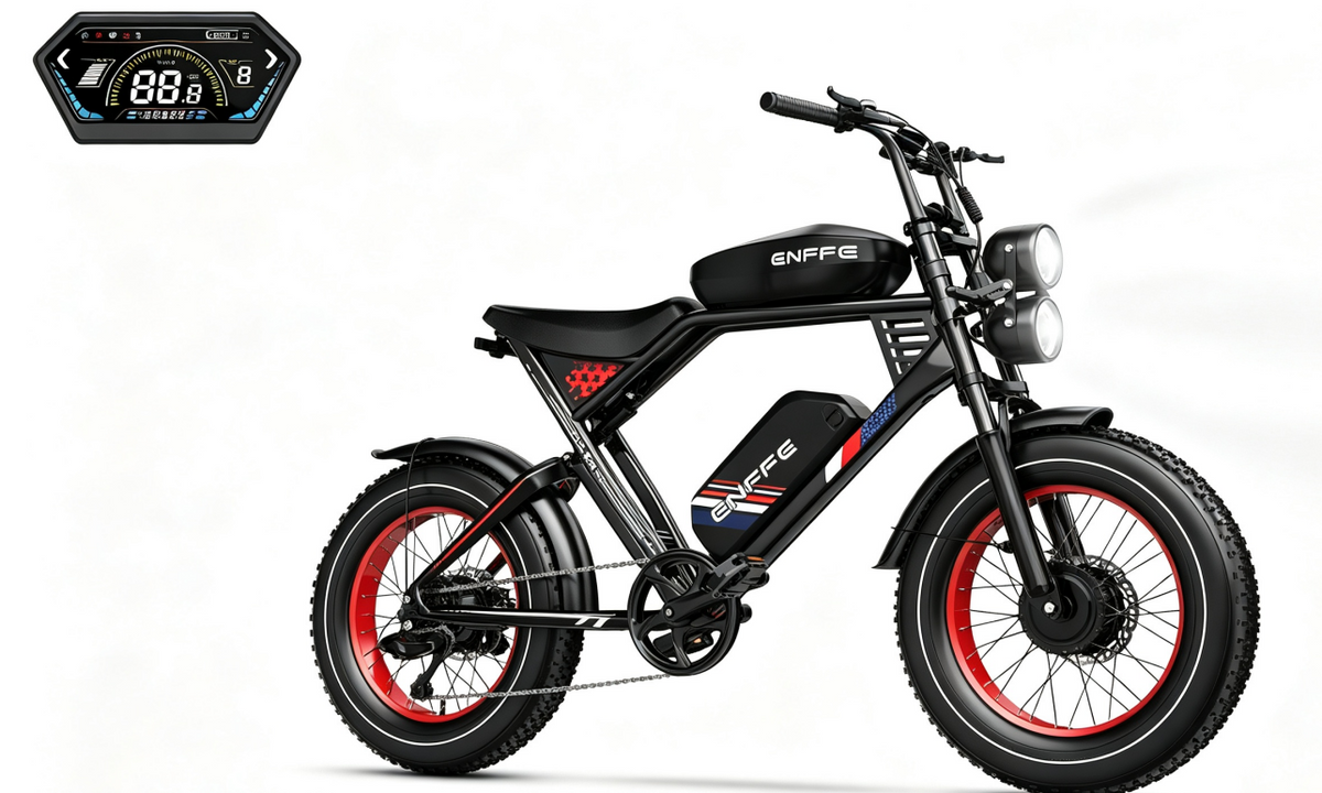 ES2D Electric Fat-Tire E-Bike |1500W*2 motor|48V 45Ah|32Mph|200Miles|20*4.0 inch