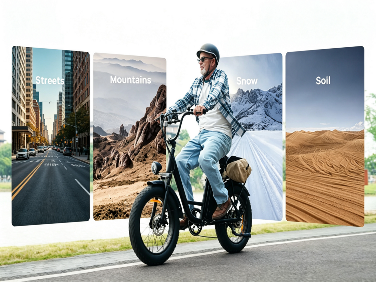 E20Pro Electric Bike|1500W motor|48V 15.6Ah | 80–100 miles|20*4.0 inches