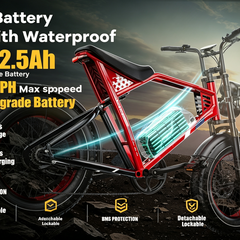 ES2S Electric Fat-Tire E-Bike|1500W motor|48V 22.5AH|100Miles|32MPH|29inch*4.0