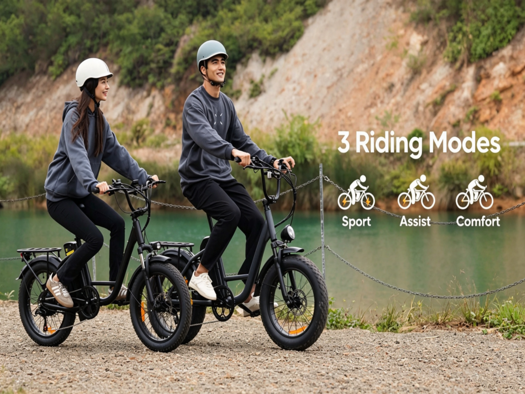E20Pro Electric Bike|1500W motor|48V 15.6Ah | 80–100 miles|20*4.0 inches
