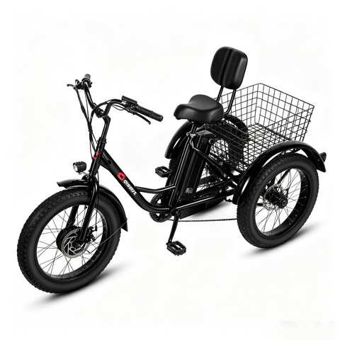 Non-Folding Electric Tricycle Bicycle|350W motor |48V 15.6AH|20inch|25km/h|28-35miles|20MPH