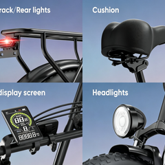 E20Pro Electric Bike|1500W motor|48V 15.6Ah | 80–100 miles|20*4.0 inches