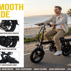 A10 Folding E-Bikes|800W motor|14-inch | 48V 15Ah
