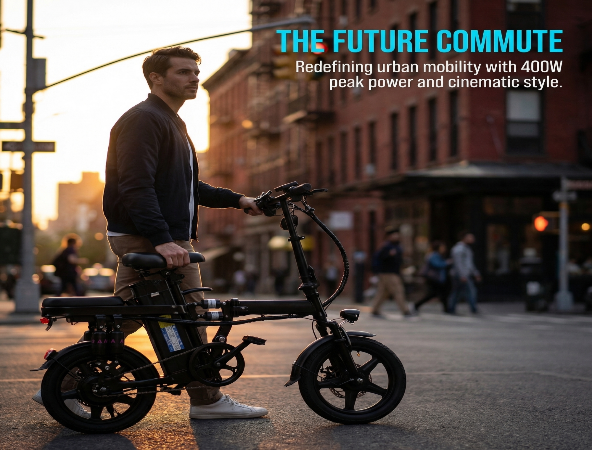 A10 Folding E-Bikes|800W motor|14-inch | 48V 15Ah